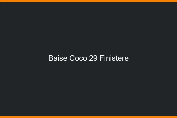 Baise Coco Finistere