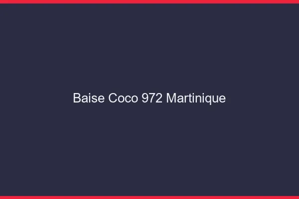 Baise Coco Martinique