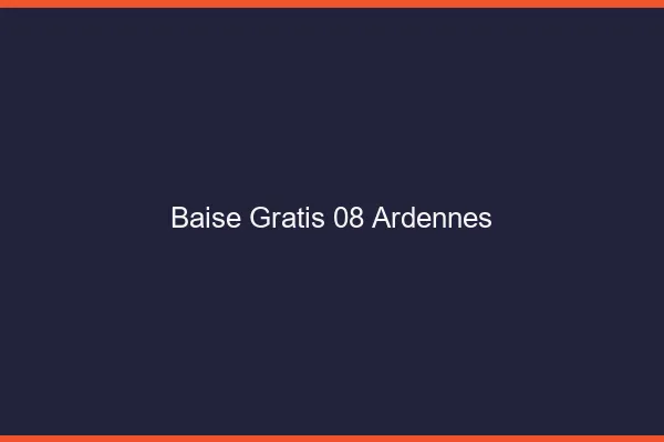 Baise GratisArdennes