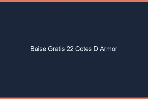 Baise GratisCotes D Armor