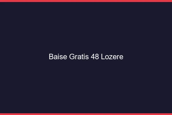 Baise GratisLozere