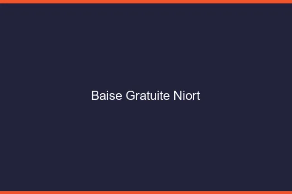 Baise Gratuite Niort