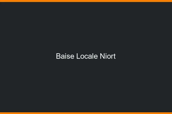 Baise Locale Niort