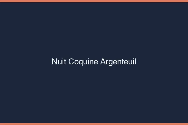 Nuit Coquine Argenteuil