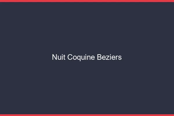 Nuit Coquine Béziers