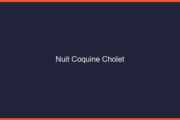 Nuit Coquine Cholet
