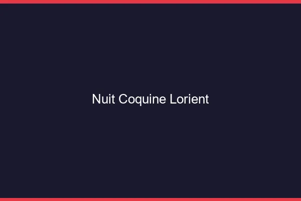 Nuit Coquine Lorient