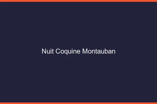 Nuit Coquine Montauban