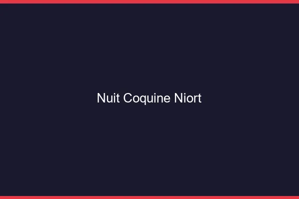 Nuit Coquine Niort