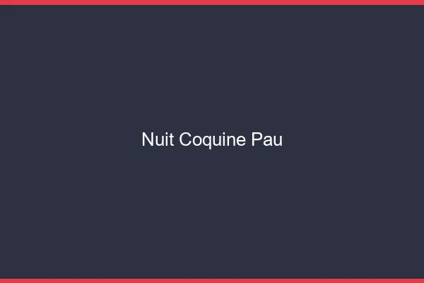 Nuit Coquine Pau