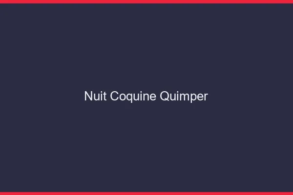 Nuit Coquine Quimper