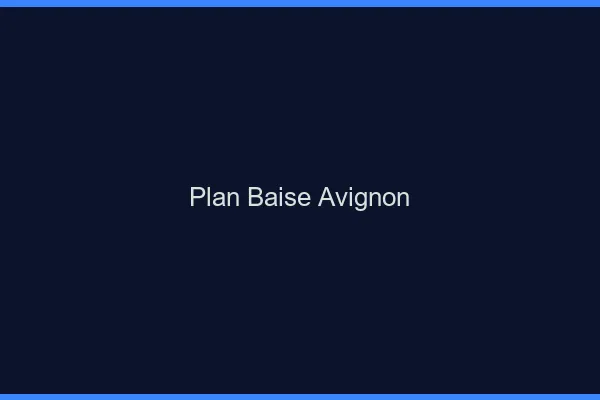 Plan Baise Avignon