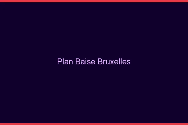 Plan Baise Bruxelles