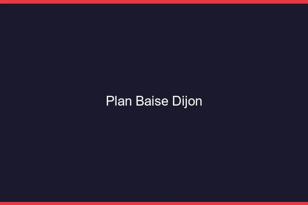 Plan Baise Dijon