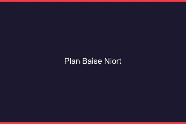 Plan Baise Niort