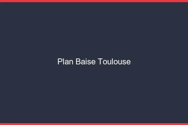 Plan Baise Toulouse