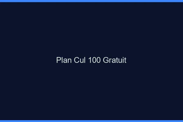 Plan Cul 100% Gratuit