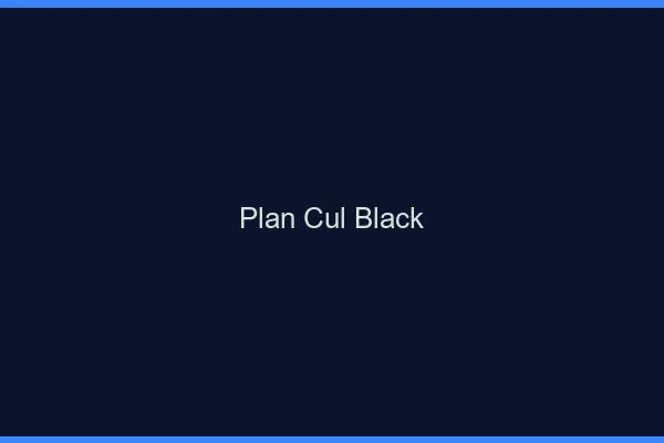 Plan Cul Black