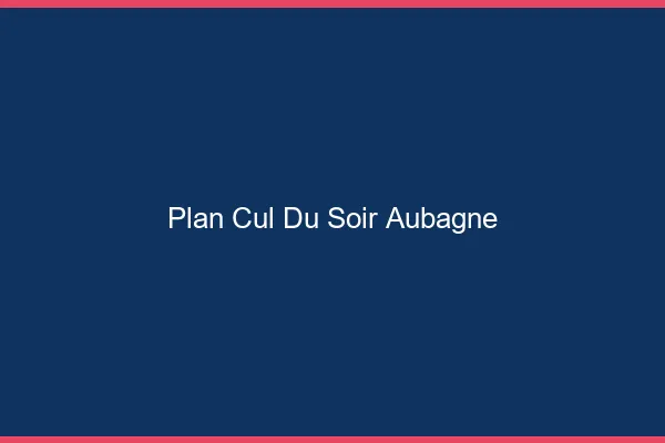 Plan Cul du SoirAubagne