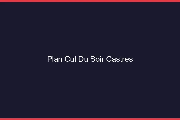 Plan Cul du SoirCastres