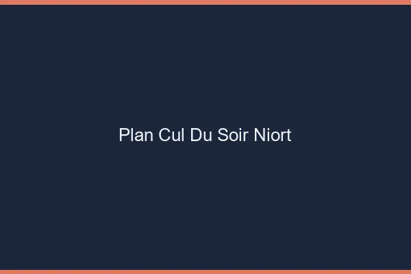 Plan Cul du SoirNiort