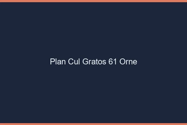 Plan Cul Gratos Orne