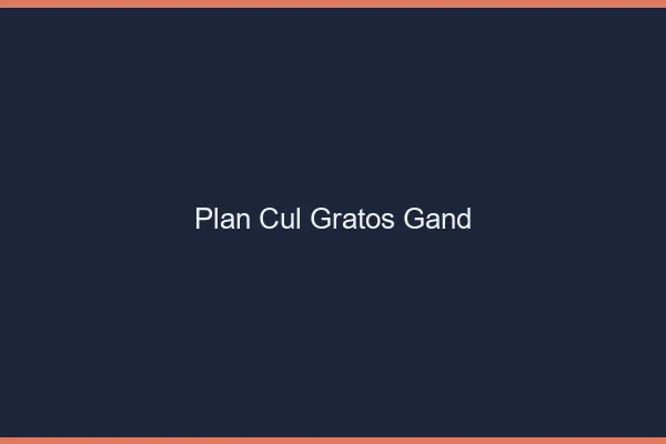 Plan Cul Gratos Gand