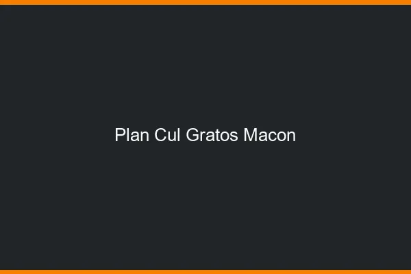 Plan Cul Gratos Mâcon