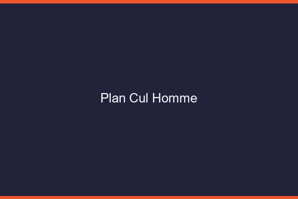 Plan Cul Homme