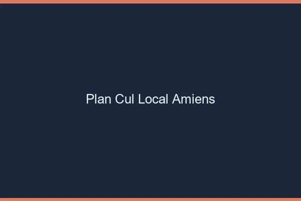 Plan Cul Local Amiens