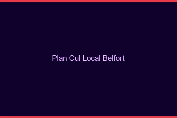 Plan Cul Local Belfort