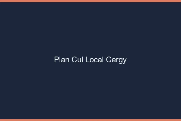 Plan Cul Local Cergy