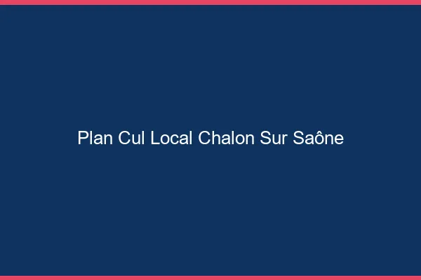 Plan Cul Local Chalon-sur-Saône