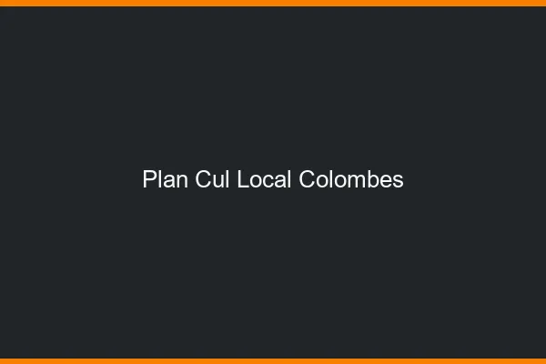 Plan Cul Local Colombes