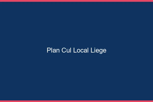 Plan Cul Local Liège