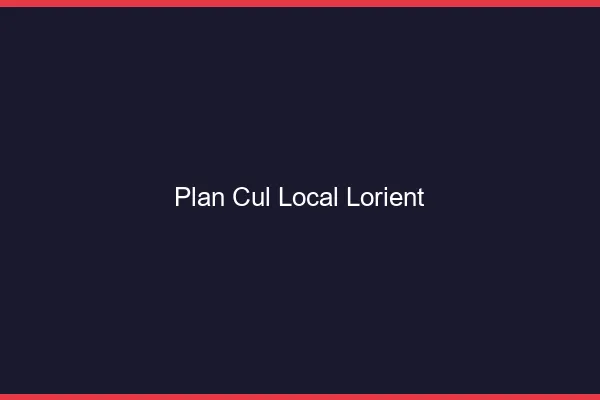 Plan Cul Local Lorient