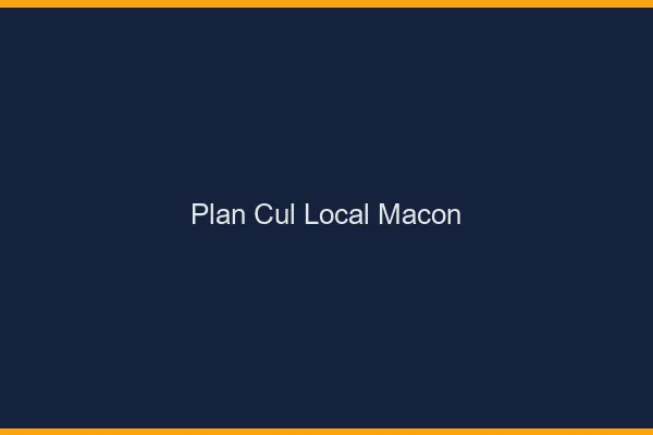 Plan Cul Local Mâcon