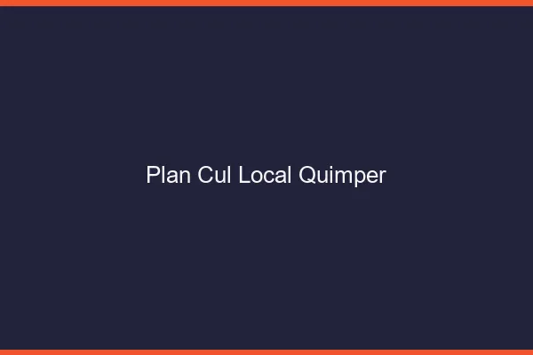 Plan Cul Local Quimper