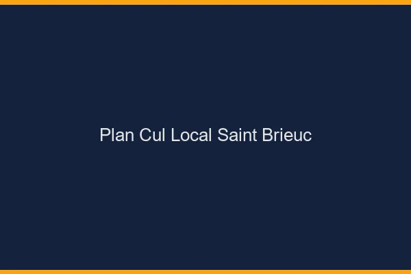 Plan Cul Local Saint-Brieuc