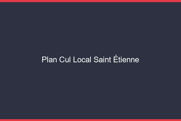 Plan Cul Local Saint-Étienne
