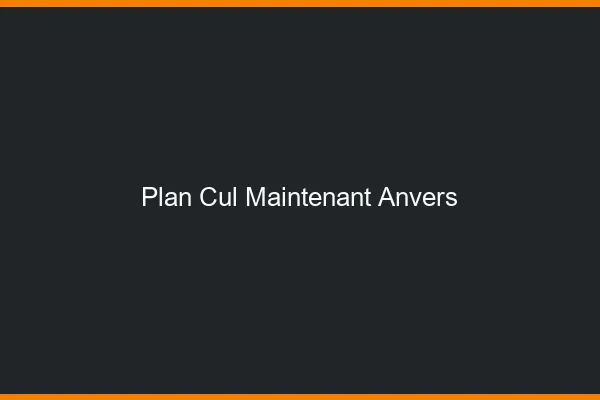 Plan Cul Maintenant Anvers