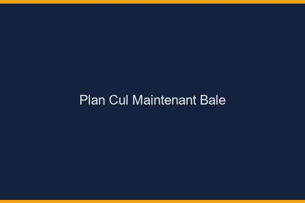 Plan Cul Maintenant Bâle