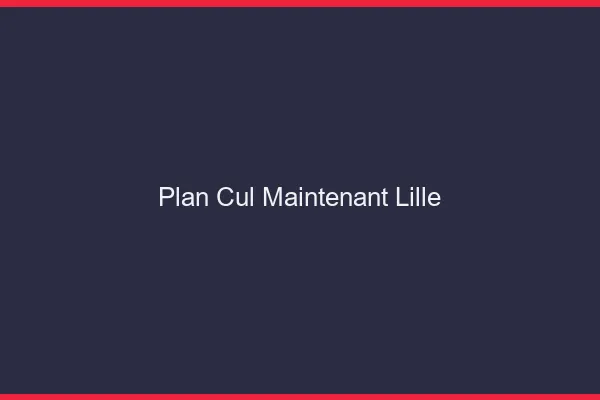 Plan Cul Maintenant Lille