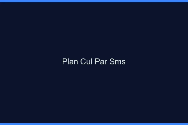 Plan Cul par SMS