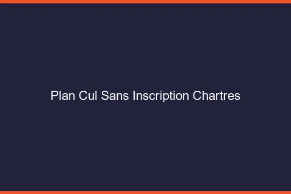 Plan Cul Sans Inscription Chartres