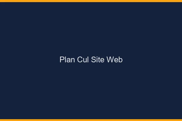 Plan Cul Site Web