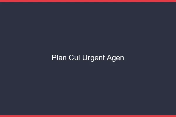 Plan Cul Urgent Agen