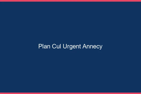 Plan Cul Urgent Annecy