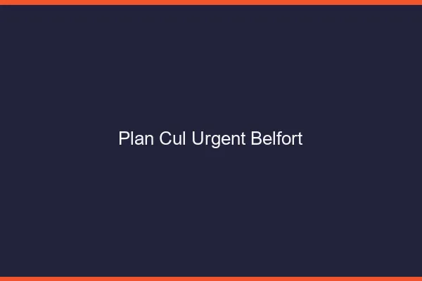 Plan Cul Urgent Belfort