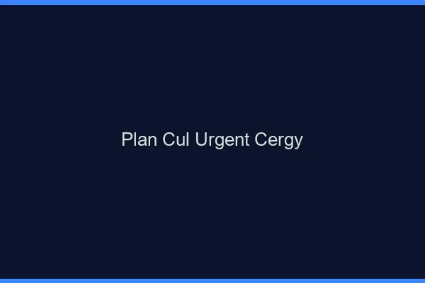 Plan Cul Urgent Cergy